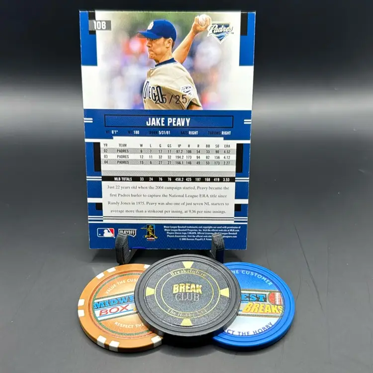 Jake Peavy 25/25 Black Refractor 2005 Donruss Prestige San Diego Padres