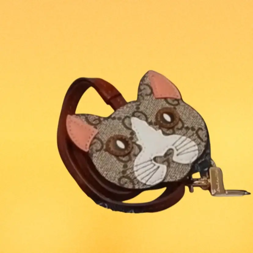 Upcycled Cat Bag Charm