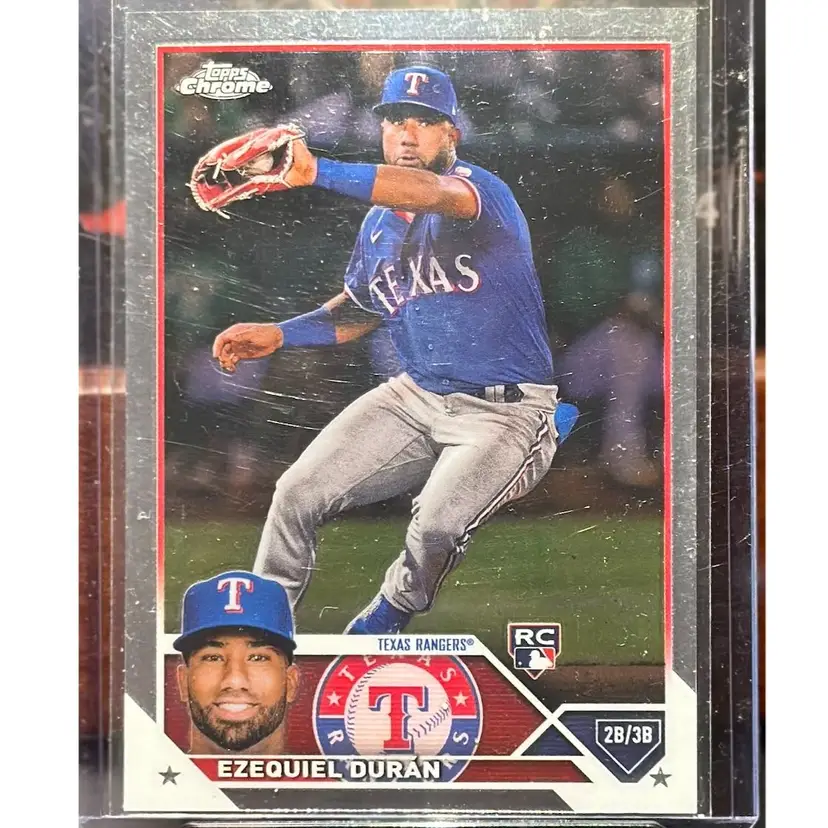 Ezequiel Duran Texas Rangers 2023 Topps Chrome Rookie Card RC