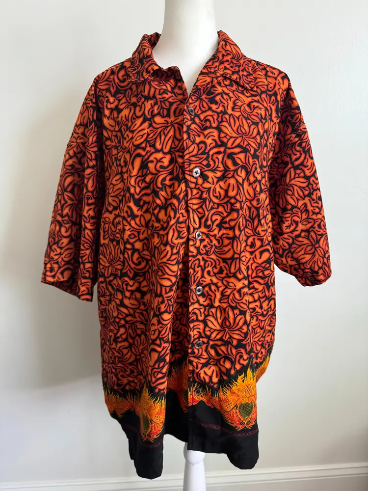 Y2K "No Boundaries" Flame Lotus Festival Shirt