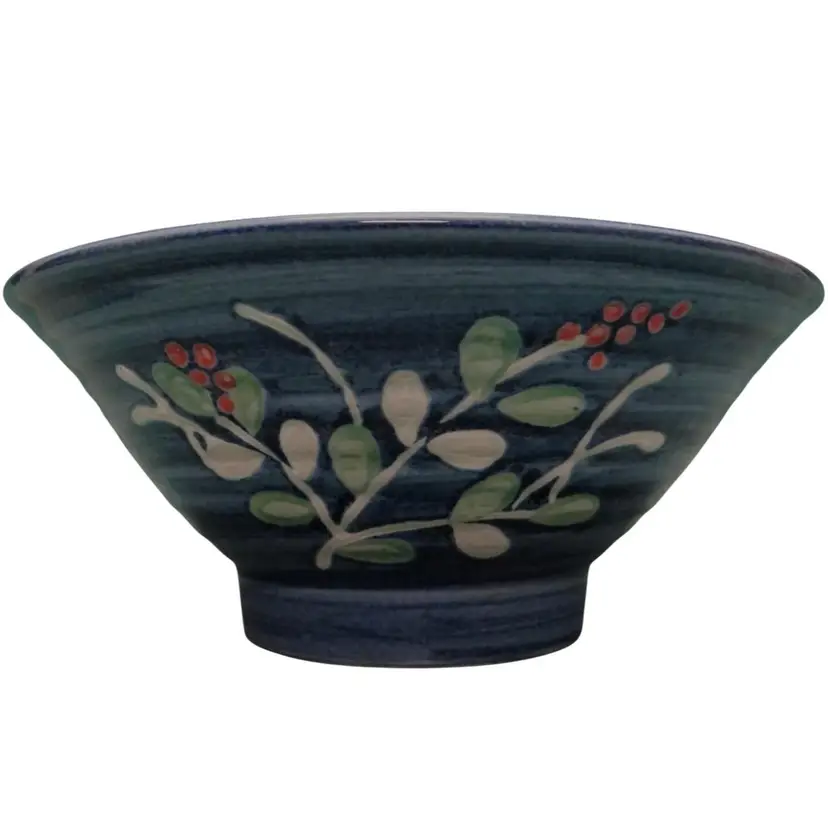 Vintage Brinns Pittsburgh PA Mistletoe Holly Ramen Udon Pho Soup Cereal Bowl