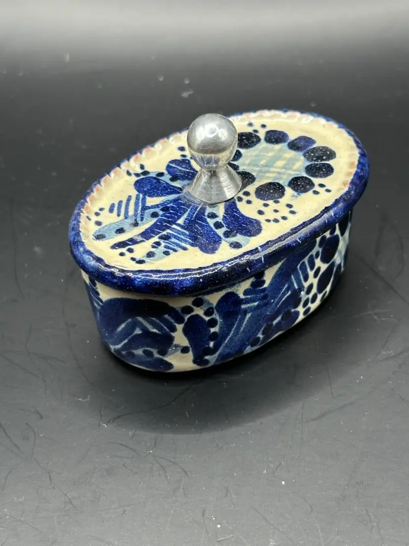 Small Trinket Box Signed Mexico