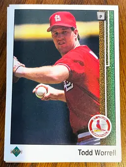 1989 Upper Deck Collector Sports Baseball Trading Card Cardinals Todd Worrell #512