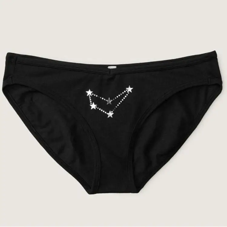 S-Victoria's Secret PINKCOTTON BIKINI UNDERWEAR Constellation✨️Capricorn  NWT