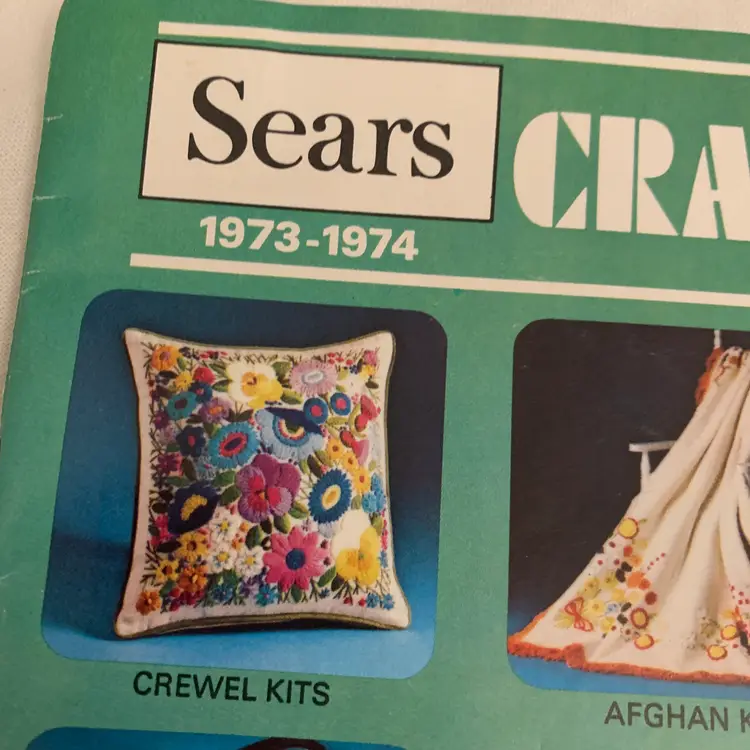 1973-74 Sears Craft Center Catalog Pattern Vintage Kits Craft