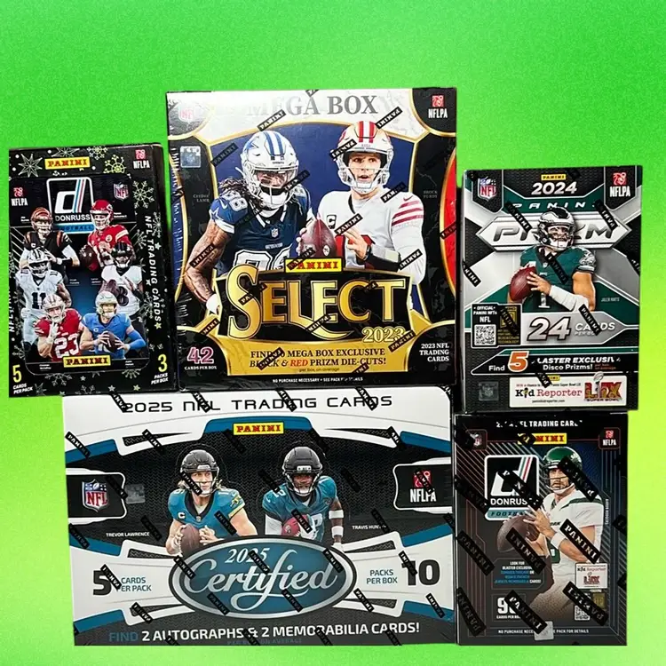 2023/24/25 Panini Football 4 Box Mixer Live Team Rip #1 MBB1687 (stacked shipping)