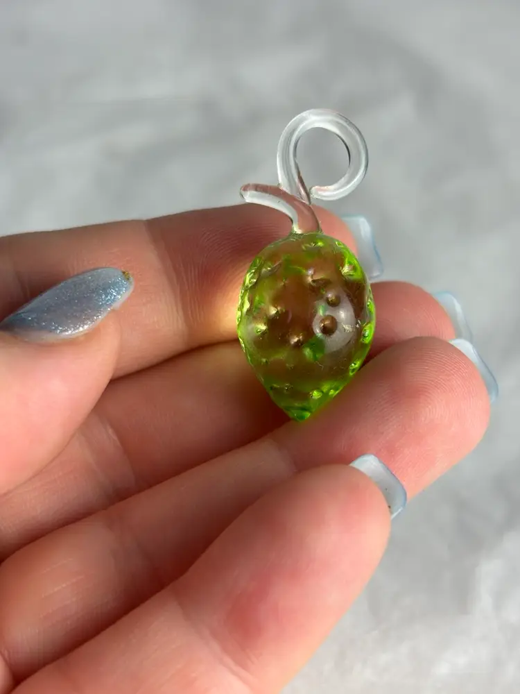 Glass Fruit Pendant 1”