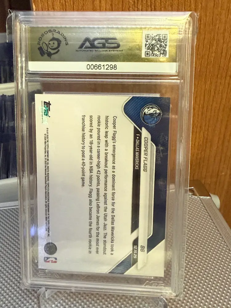 Cooper Flagg 2025 Topps Now AGS 10