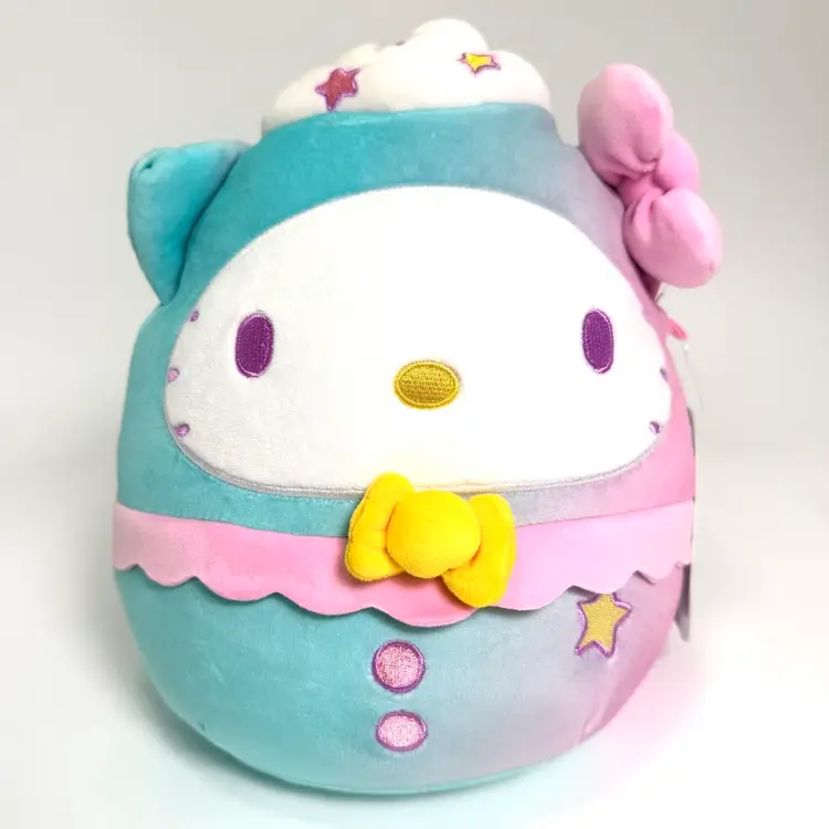 Squishmallows Sanrio Hello Kitty Dreamland 8” Plush – Pink Star Pajamas