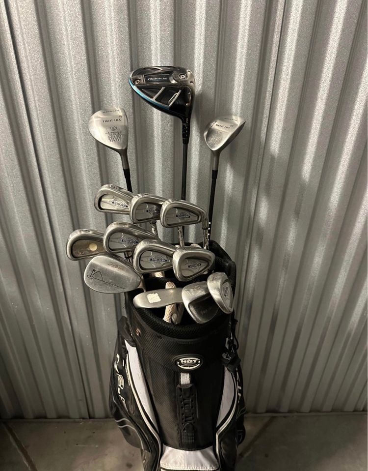 Men’s Callaway Golf Clubs Set – Rogue Driver + Irons + Bag