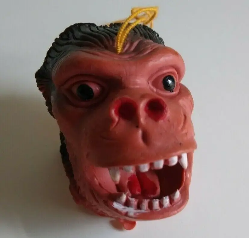 King Kong Movie Monster Gorilla Ape Rubber Toy NOS 1960's Monster Sci-Fi Horror