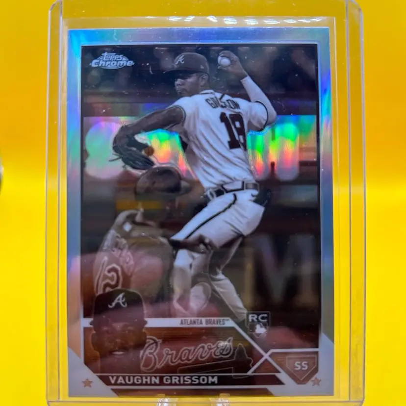 Vaughn Grissom 2023 Topps Chrome Negative Refractor Atlanta Braves