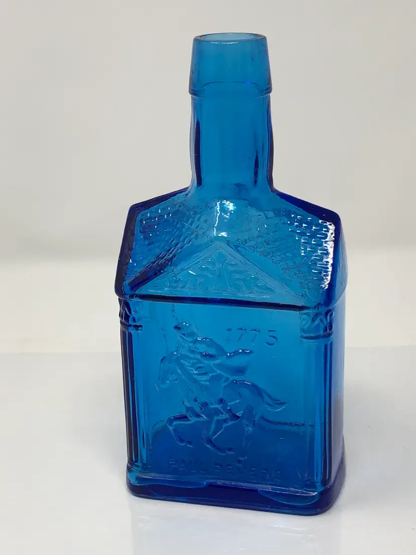 Paul Revere Blue Wheaton Bottle Decanter