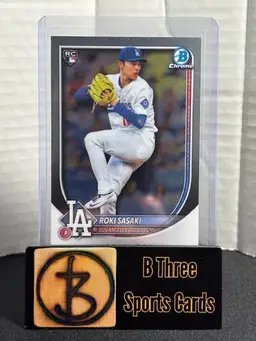 ROKI SASAKI 2025 Bowman Chrome Mega #12 RC Los Angeles Dodgers A1143