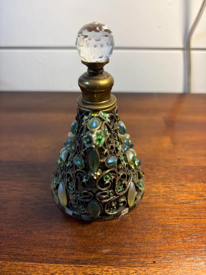 Vintage Jeweled Perfume Bottle