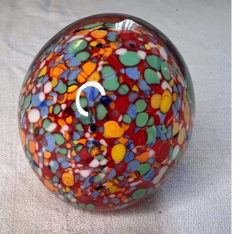 Speckled Paperweight, Gentile Glass