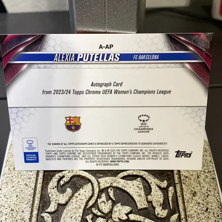 Alexia Putellas - Topps Chrome Auto #7/25 - FC Barcelona - Women’s Soccer