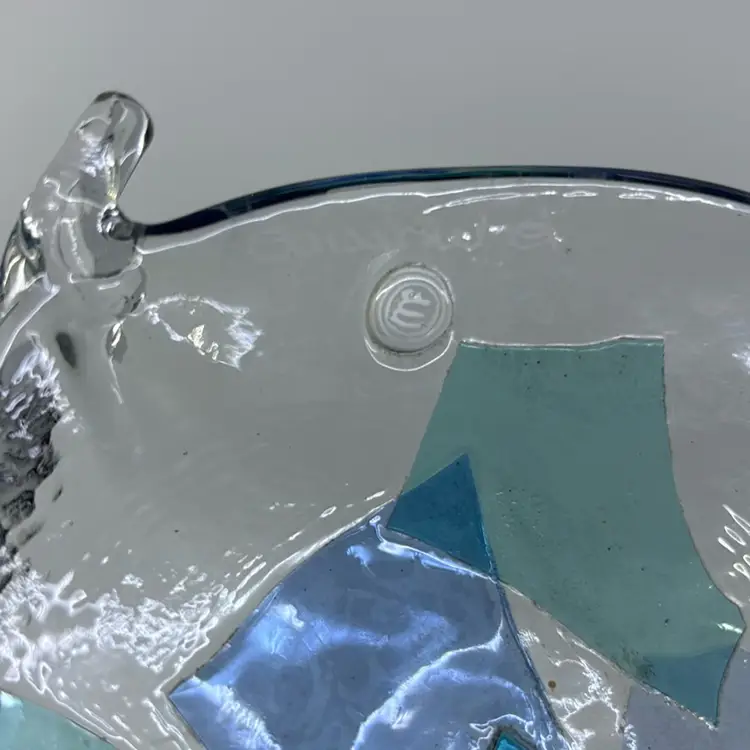 La Murrina Murano Signed Art Glass Trinket Dish 6.75”