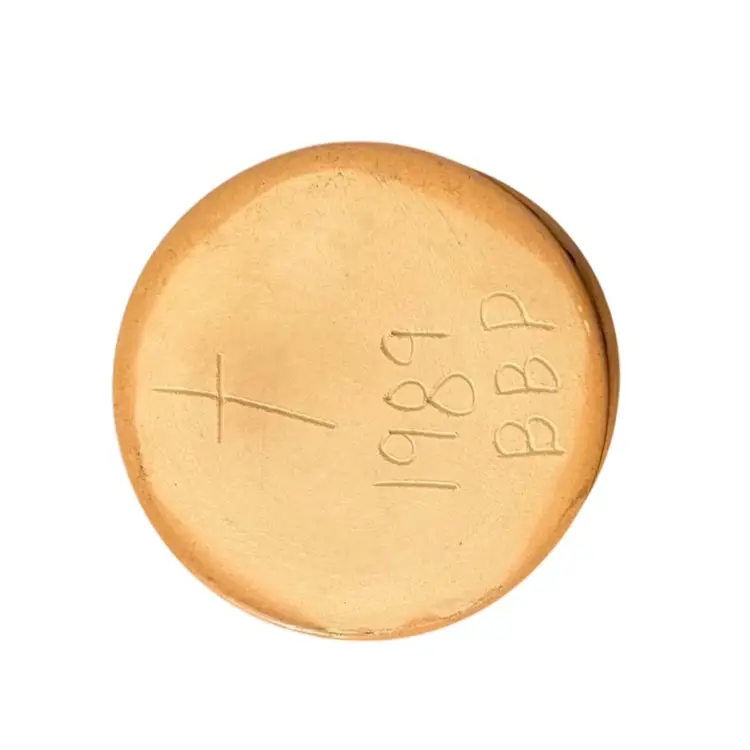 Vintage 1989 Beaumont Brothers Pottery Butter Crock cobalt