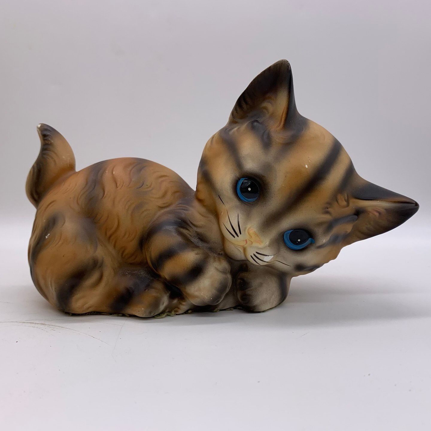 Niknax · Vintage Norleans Ceramic Orange Tabby Cat With Blue Eyes Niknax · Vintage Norleans Ceramic Orange Tabby Cat With Blue Eyes