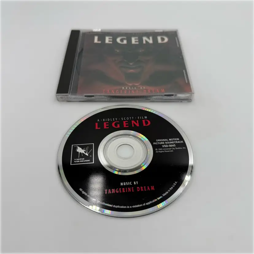 Legend Soundtrack Tangerine Dream CD 1995 Varese Sarabande VSD-5645 Ridley Scott.