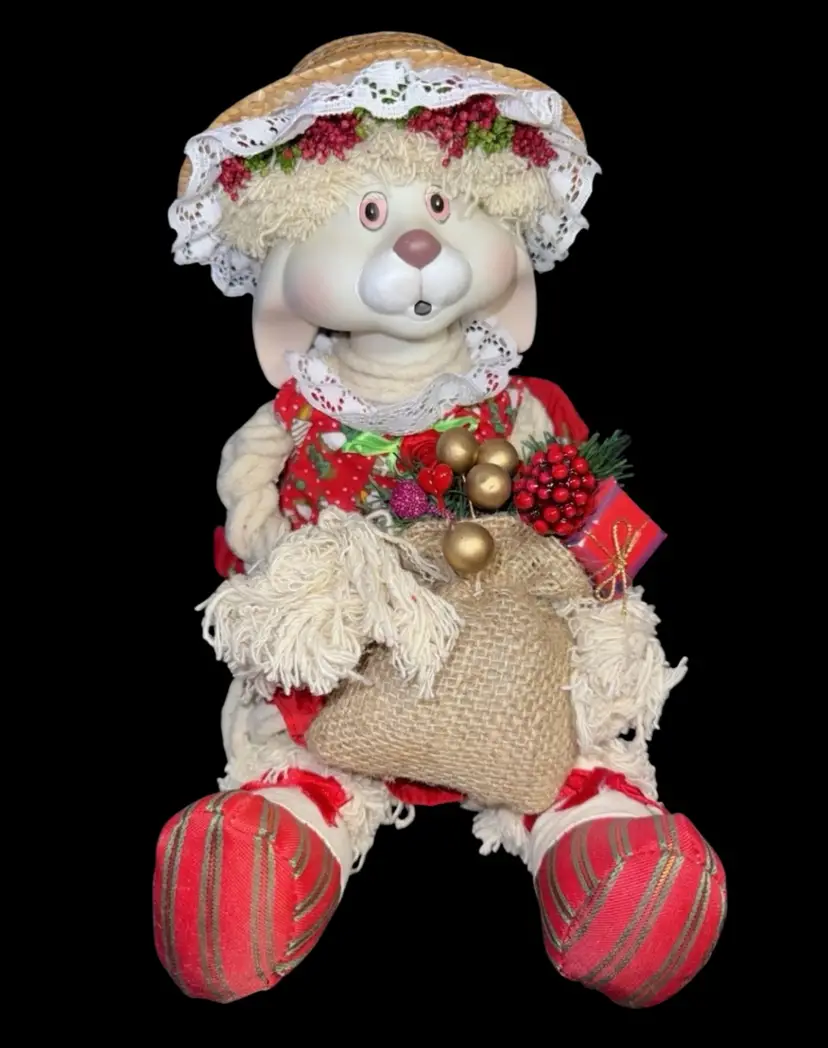 House Of Lloyd Christmas Around The World Flossie Mop Bunny 🎄🌎🐰 Vintage 1993