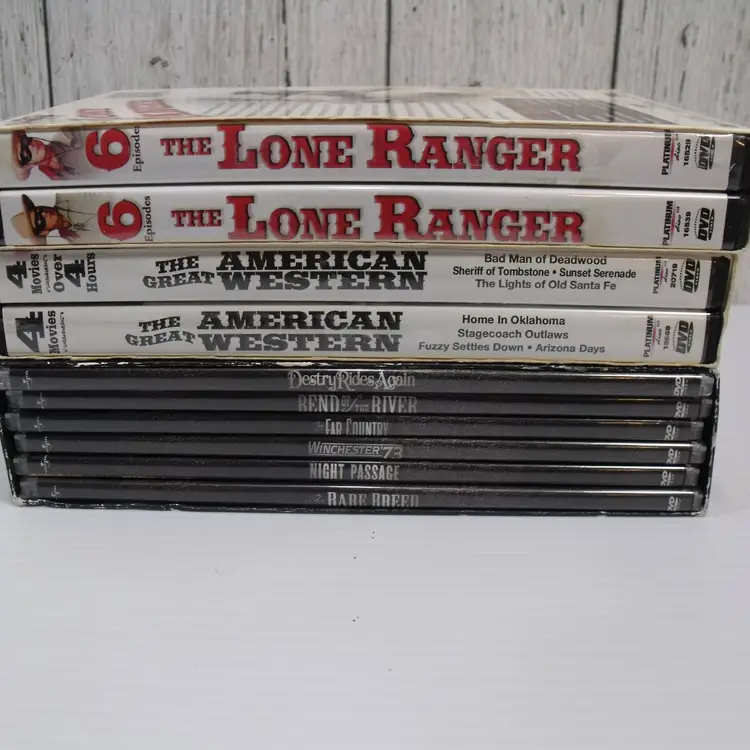 Lot of 10 Westerns DVD Movies County Wild West Movie Bundle 26 Movies
