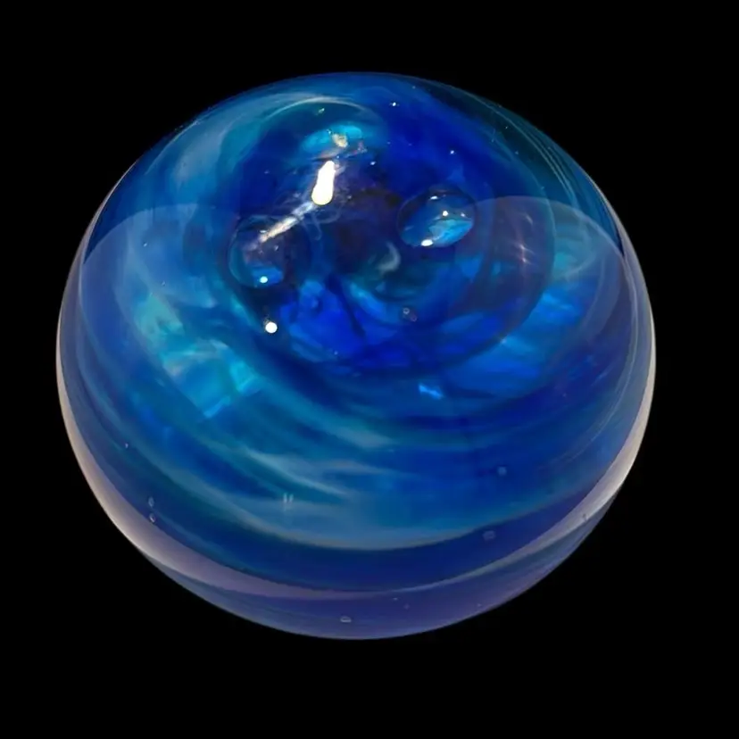 Beautiful Ocean Paper Weight Hot Glass Fiji Paper Weight
