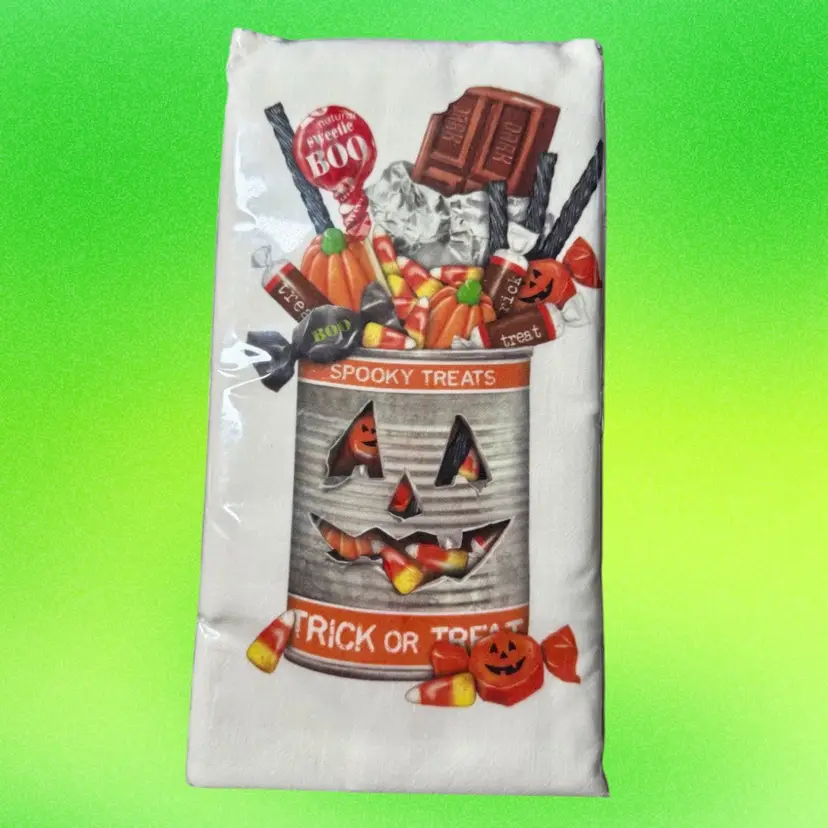 NOS Flour Sack Kitchen Towel - Halloween - Modern