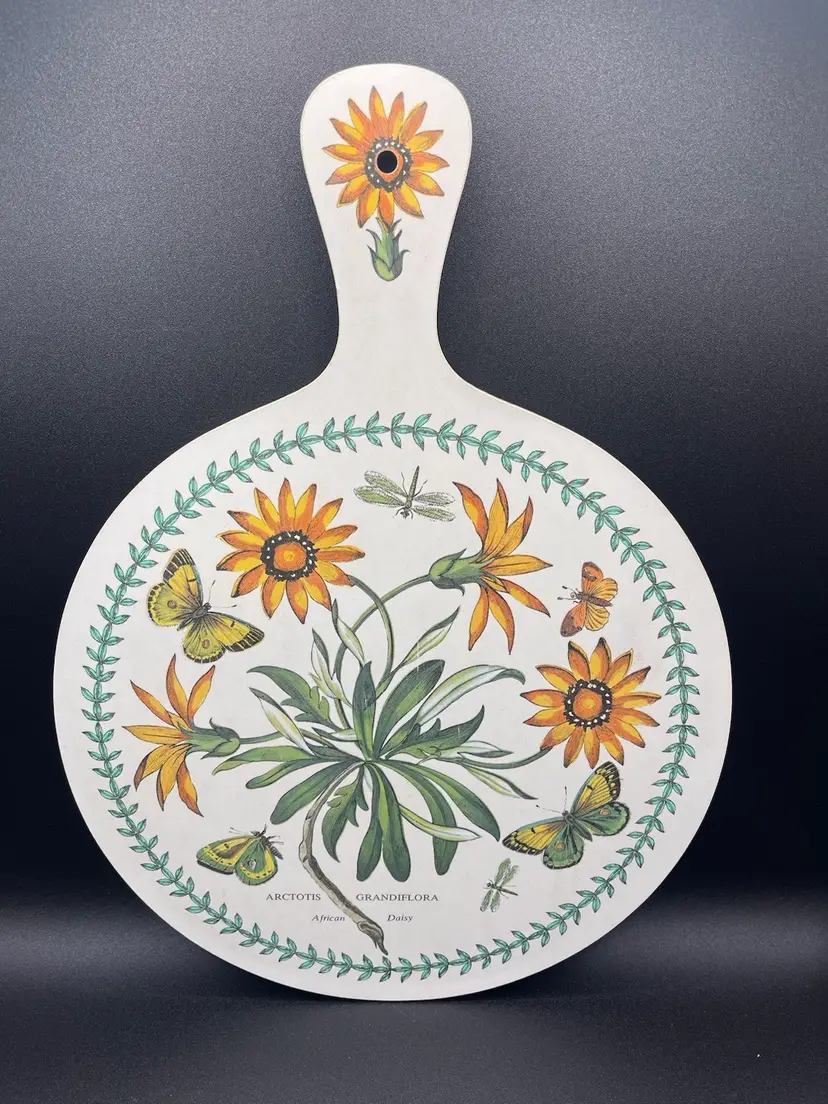 Vintage Portmeirion Botanical Garden African Daisy Cutting/Charcuterie Board