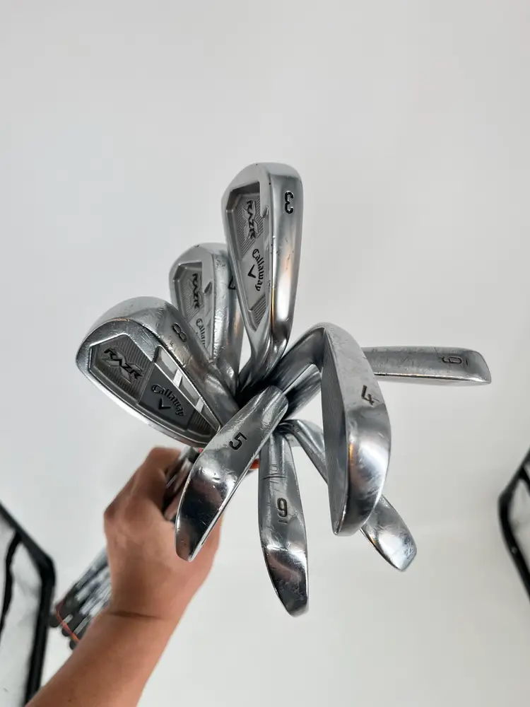 Callaway Razr X Forged Iron 3-9+PW RH Project X Rifle Stiff Flex Steel Shaft 6.0