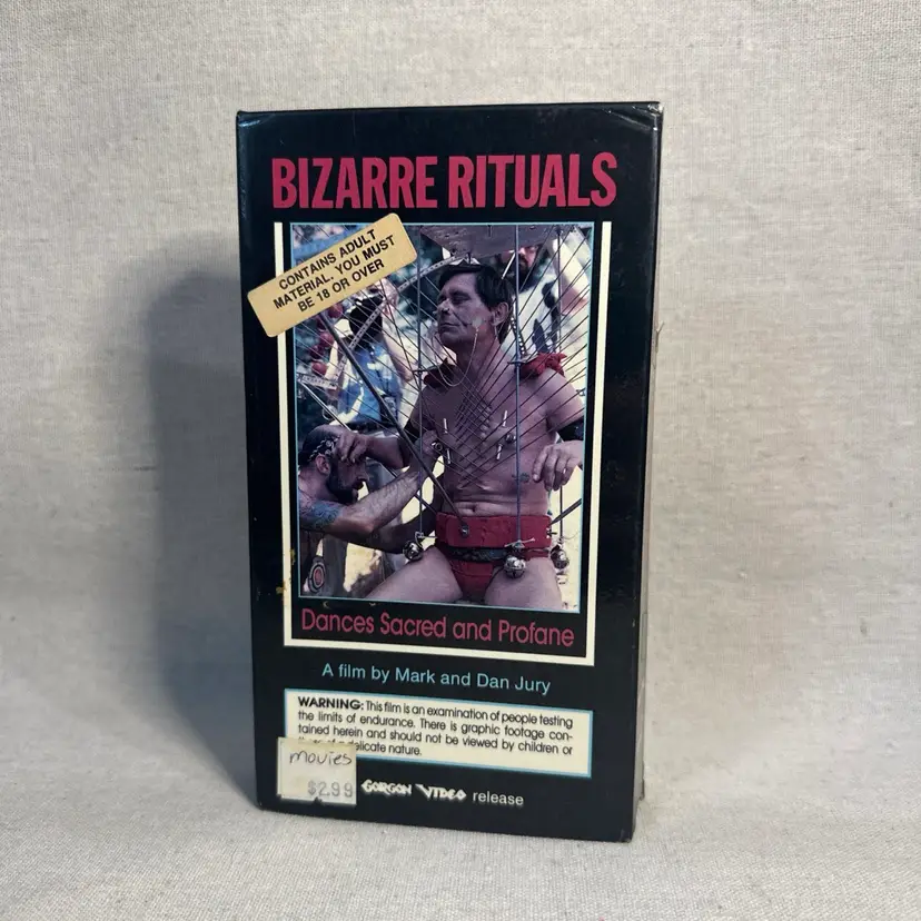 Bizarre Rituals Dances Sacred and Profane VHS Tape Rental Copy