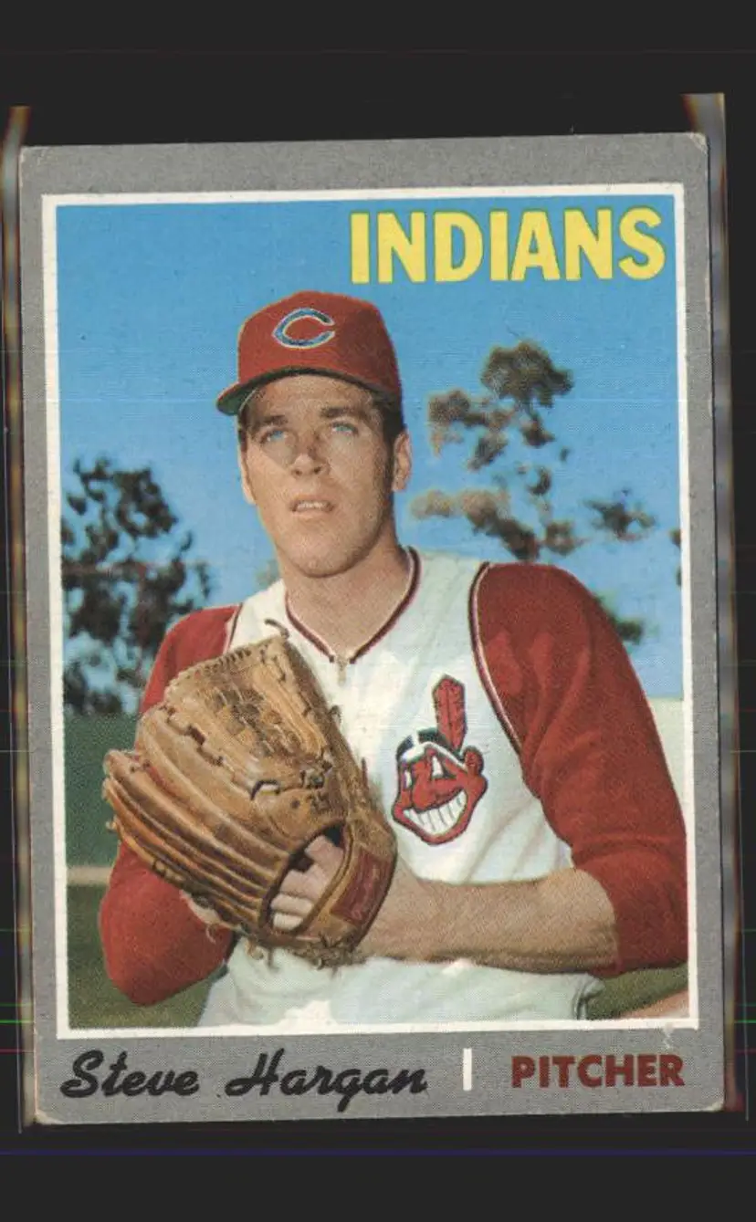 Steve Hargan 1970 Topps #136 - () - Cleveland Indians