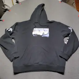 Key Street Karuma Black Hoodie Large JDM Skyline Drift Car Graphic Japanese Text