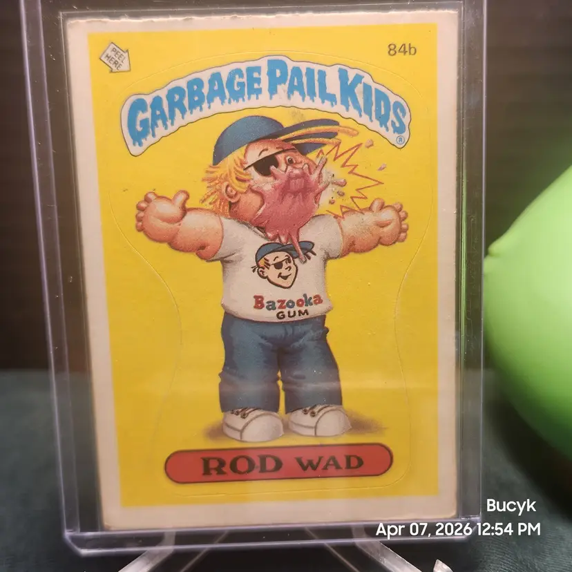1986 Garbage Pail Kids - ROD Wad #84b