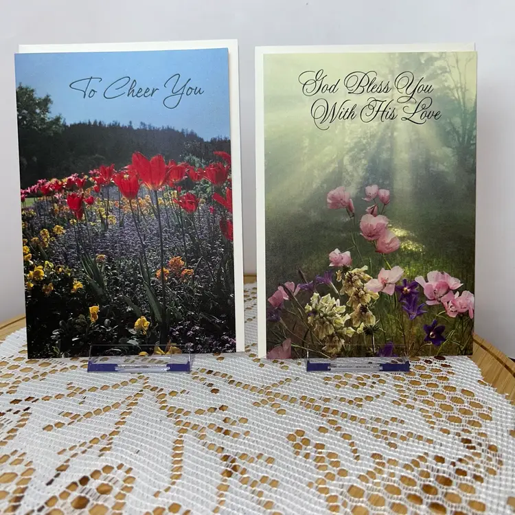 NOS Vintage Get Well Cards-Hallmark Religious