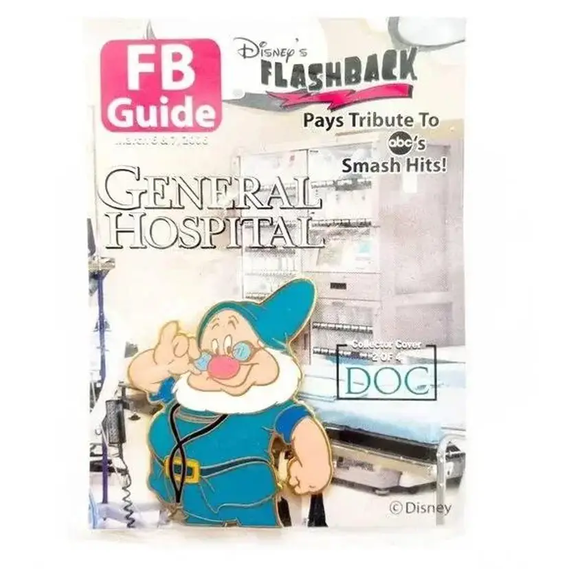 Disney Flash Back Series Doc in General Hospital Cast Exclusive LE 2000 Pin