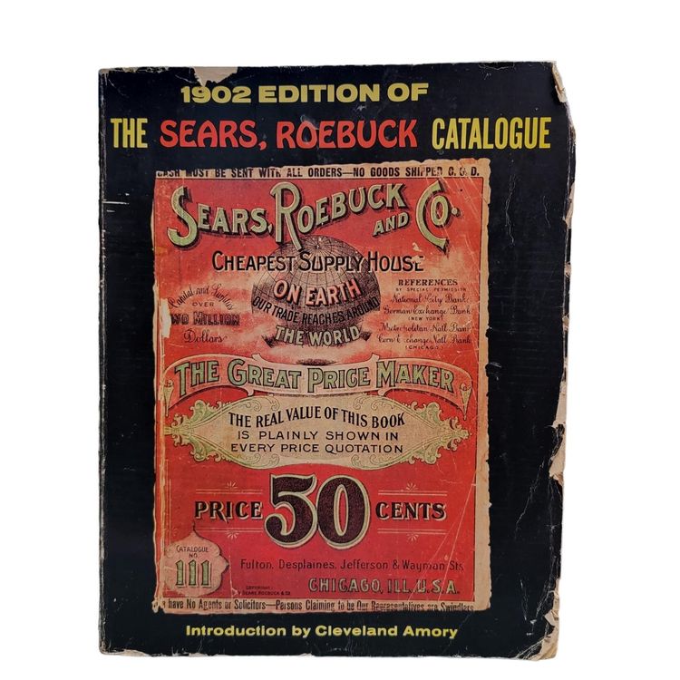 Vtg 1968 Print Of The 1902 Edition Of The Sears Roebuck and Co Catalogue