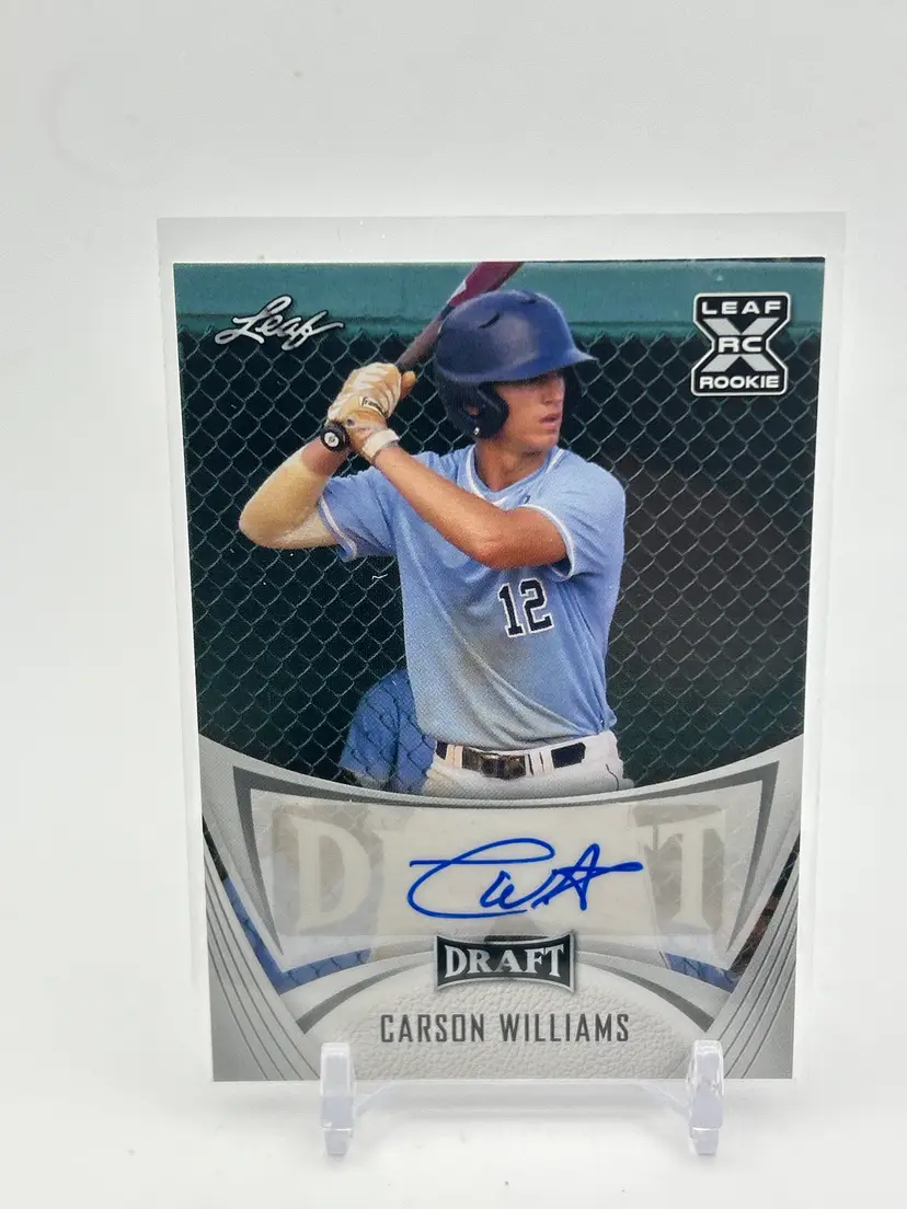 Carson Williams - 2021 Leaf Draft Rookie Autograph - Tampa Bay Rays