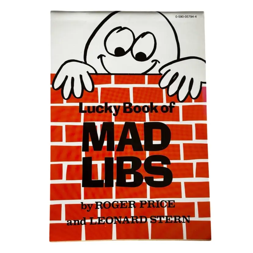 NOS 1978 Lucky Book Of MAD LIBS 7x5