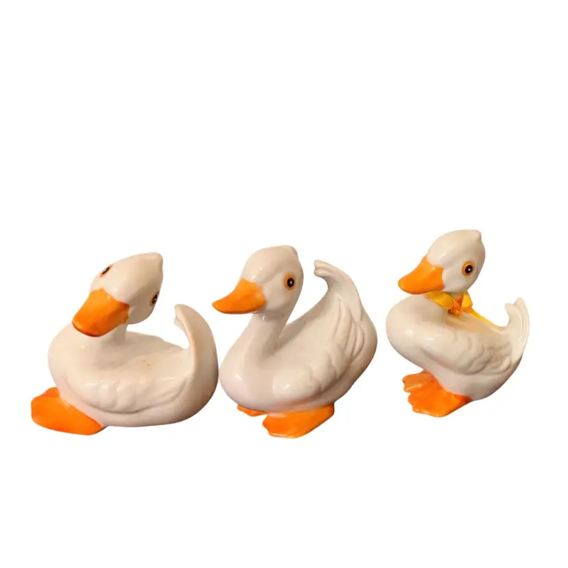 Set A Three Vintage Homco Ducks