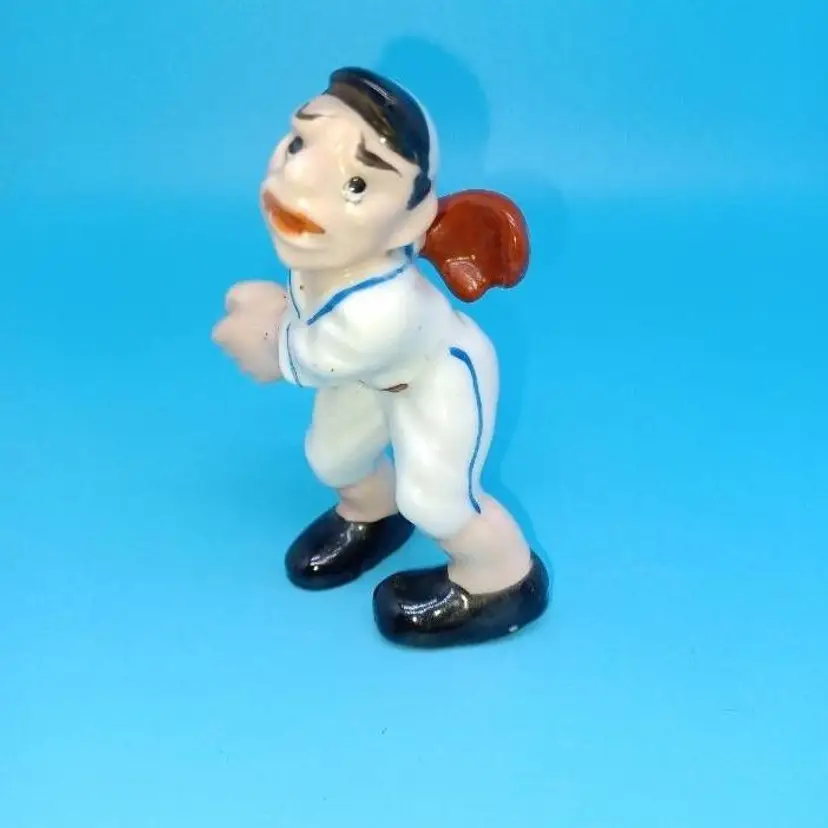 1926 World Series Pat Collins Catcher for the NY Yankees ceramic caricature Figurine