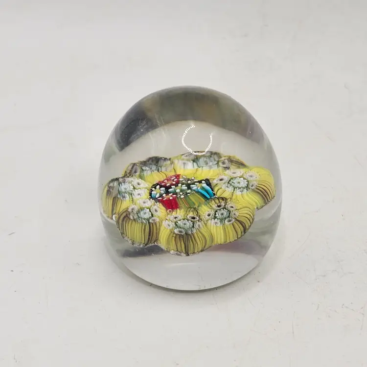 Milfiore paperweight small colorful