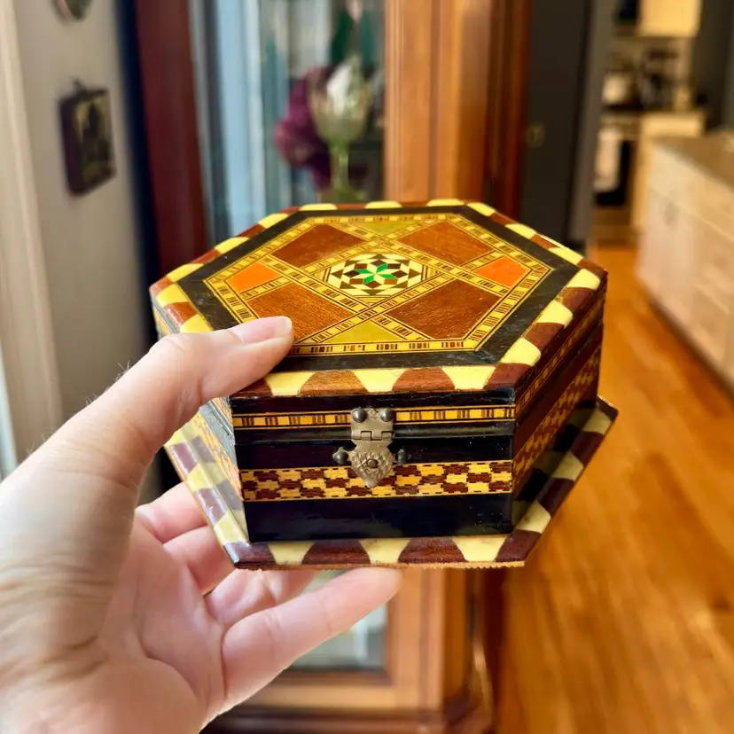 Taracea Marquetry Jewelry Box