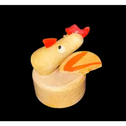 #07- Vintage Wood Kokeshi Style Miniature Figuring As Pictured