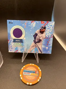 Charlie Blackmon Relic Topps Holiday 2023 Colorado Rockies