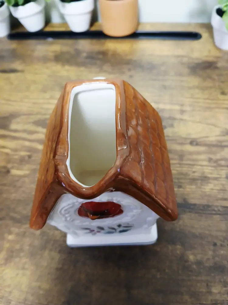 Pfaltzgraff Cardinal Birdhouse Creamer