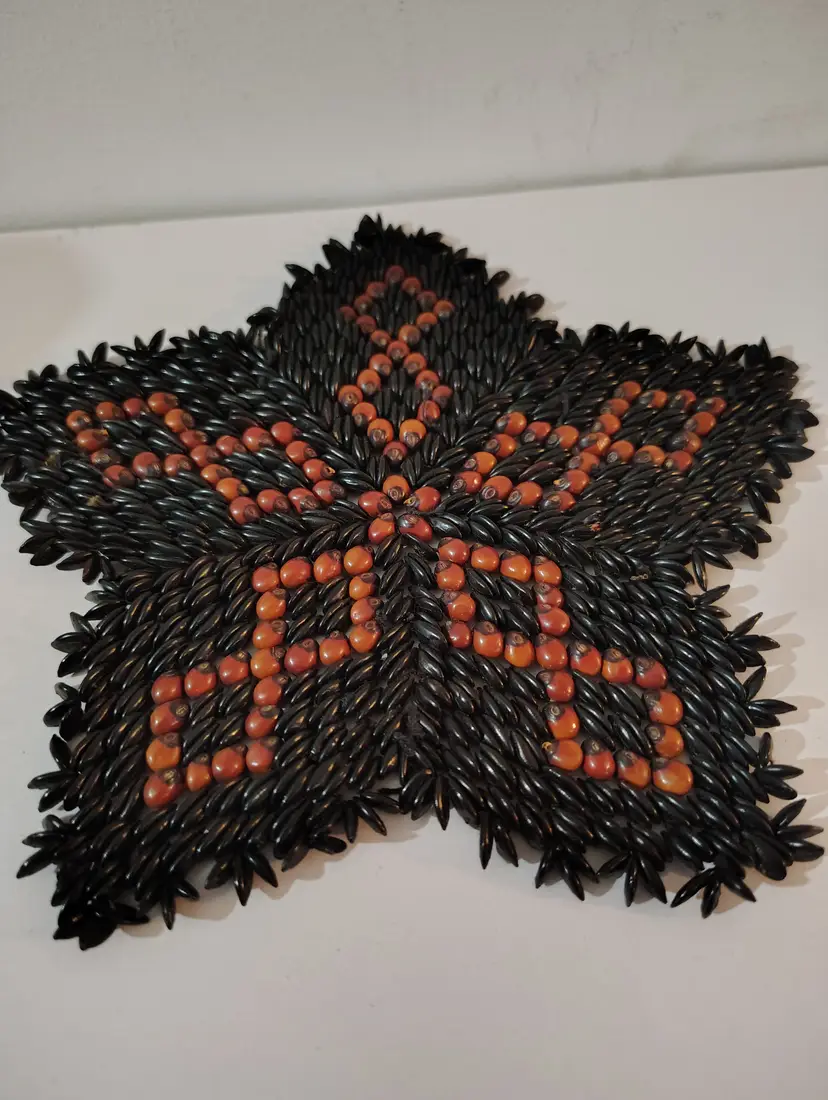 Native Seed Applique Coaster