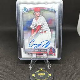 George Klassen 2025 Bowman 1st Auto Los Angeles Angels