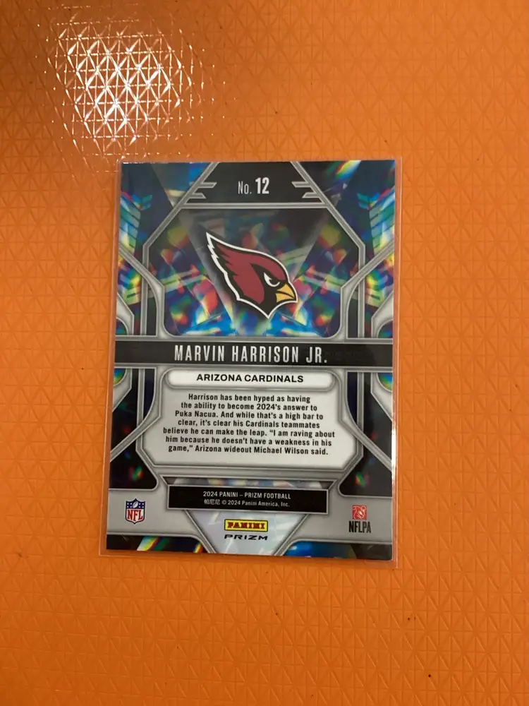 2024 Panini Prizm Marvin Harrison Jr. Prizmatic Prizms Green #12